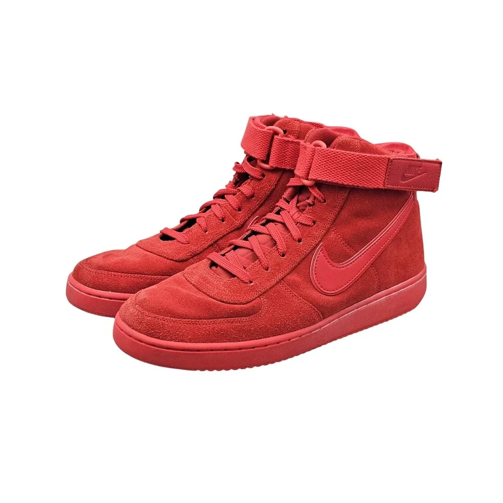 Men's Size 9.5 US EUC John Elliott's x Nike Vandal High Top Red Sneakers Shoes‎